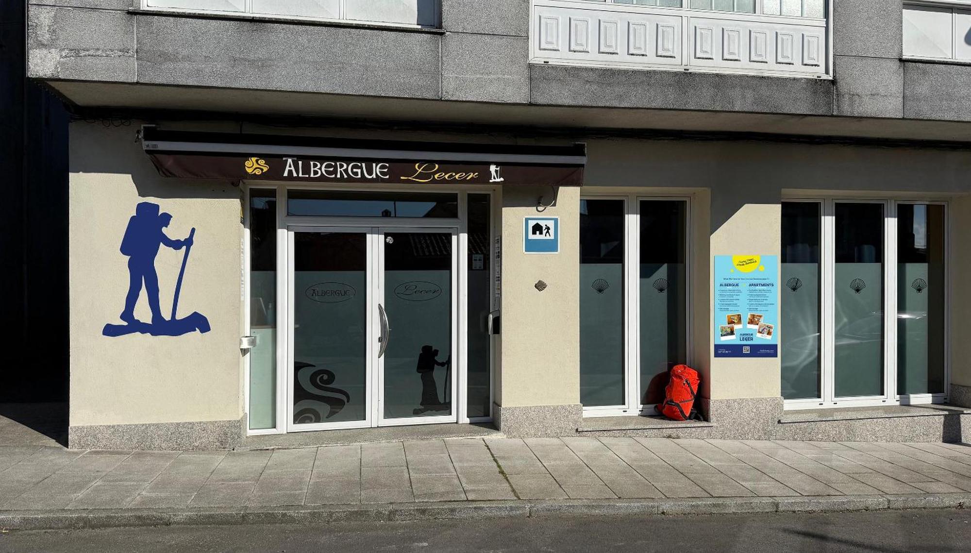 Albergue Lecer Sobrado Porta Bagian luar foto